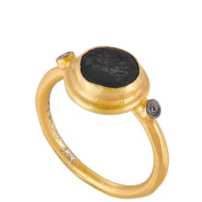 Siyah Jade Pegasus Yüzük 