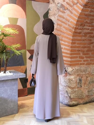 Bağlamalı Kruvaze Trench Vizon