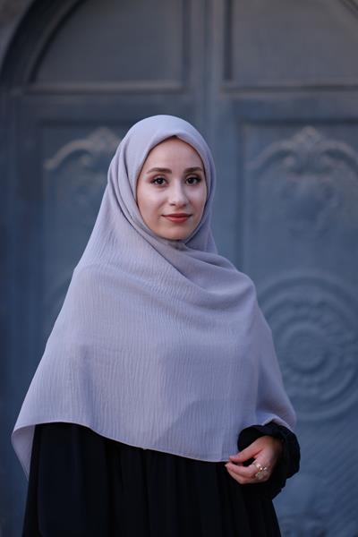 Cazz Büyük Boy Eşarp Açık Gri