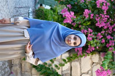 Cazz Büyük Boy Eşarp Kot Mavi