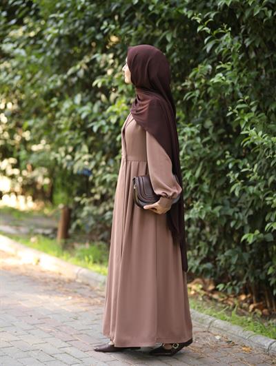 Çift Düğmeli Trenç Sütlü Kahve