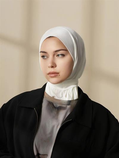 Çıtçıtlı Eşarp Ekru