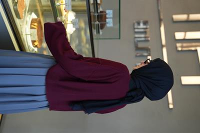 Düğmeli Basıc Hırka Bordo