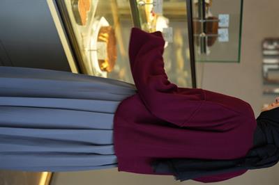 Düğmeli Basıc Hırka Bordo