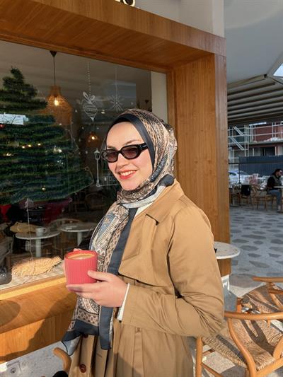 Etnik Desenli Şal Lacivert