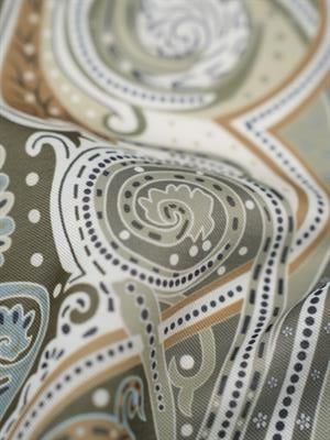 Etnik Noura Desen Şal Haki Yeşil