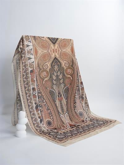 Etnik Noura Desen Şal Taş