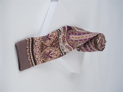 Etnik Noura Desen Şal Vizon