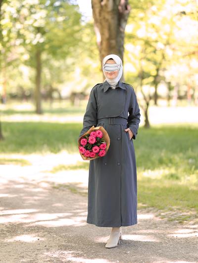 Farah Trençkot Füme