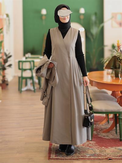 Jileli Trençkot Gri