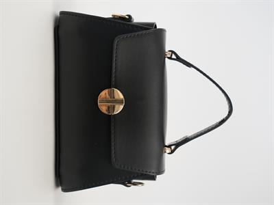 Kapaklı Deri Çanta Siyah