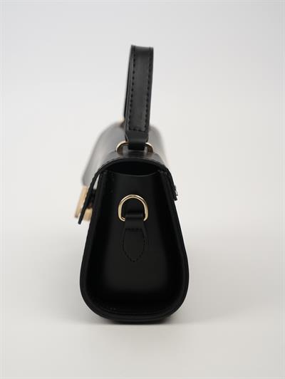 Kapaklı Deri Çanta Siyah