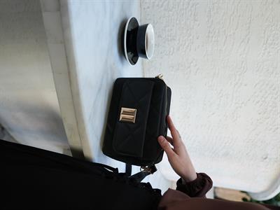 Kapitone Çapraz Çanta Siyah