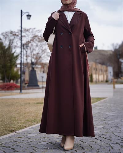 Kruvaze Trench Kahverengi