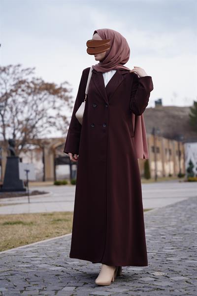 Kruvaze Trench Kahverengi