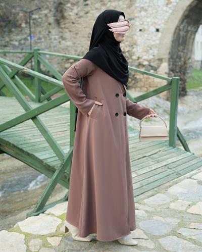 Kruvaze Trench Sütlü Kahve