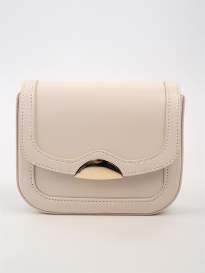 Kutu Deri Çanta Krem