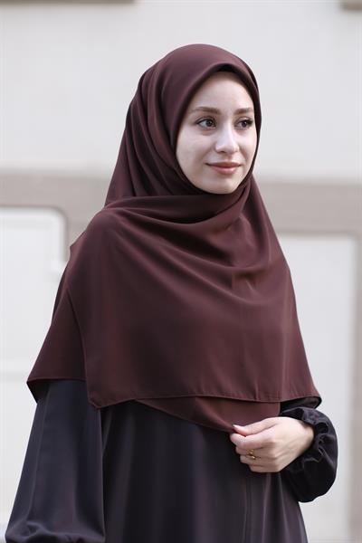 Medine İpeği Eşarp Acı Kahve