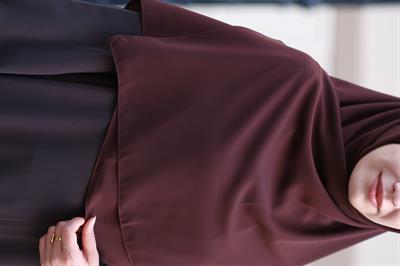 Medine İpeği Eşarp Acı Kahve