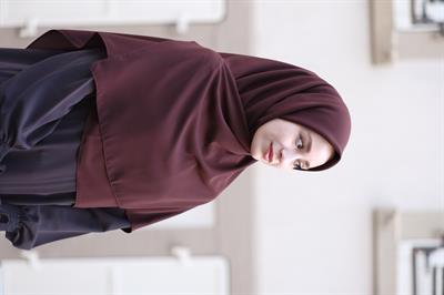 Medine İpeği Eşarp Acı Kahve