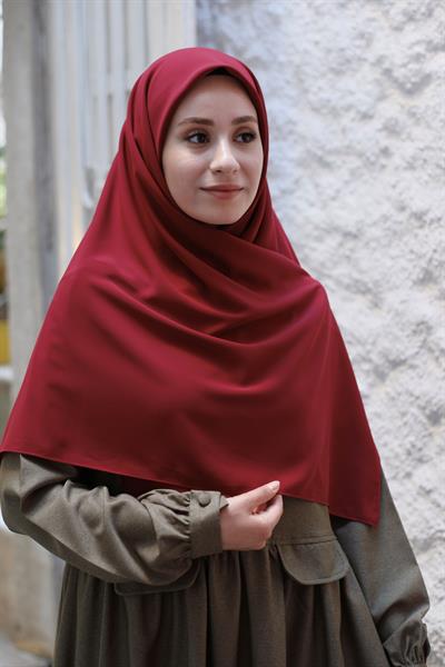 Medine İpeği Eşarp Bordo