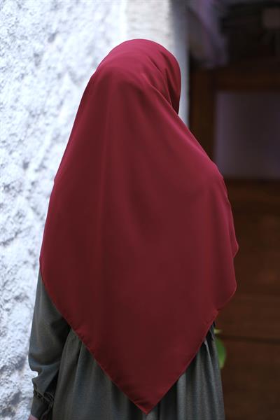 Medine İpeği Eşarp Bordo