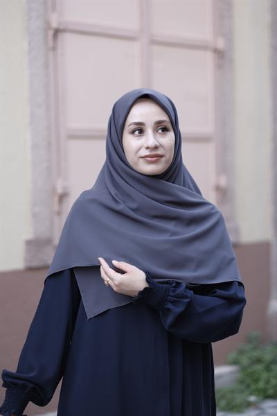 Medine İpeği Eşarp Füme