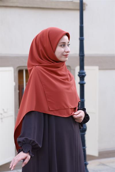 Medine İpeği Eşarp Kiremit