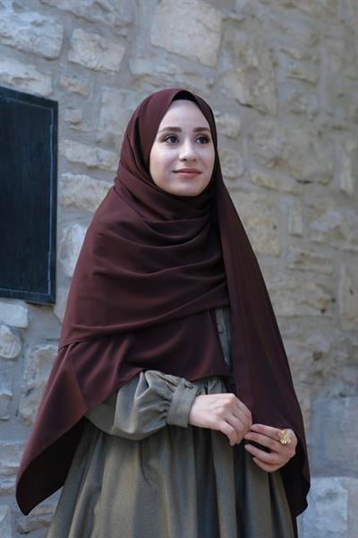 Medine İpeği Şal Acı Kahve