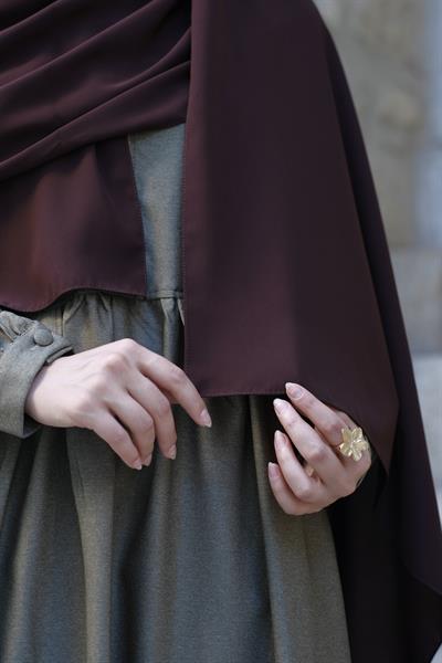 Medine İpeği Şal Acı Kahve