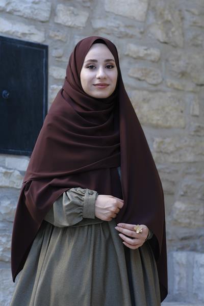 Medine İpeği Şal Acı Kahve