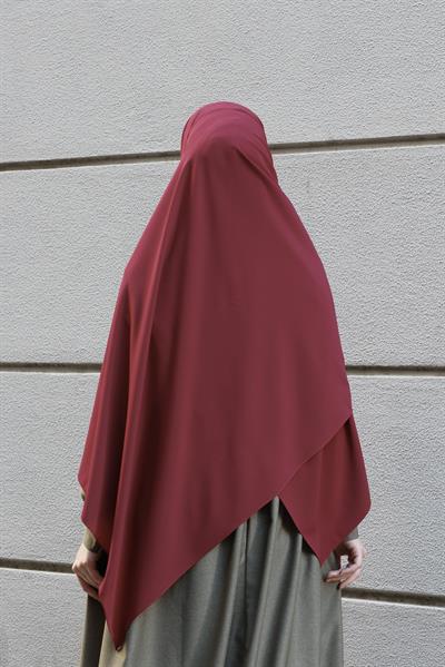 Medine İpeği Şal Bordo