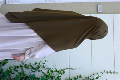 Medine İpeği Şal Haki Yeşil