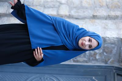 Medine İpeği Şal İndigo