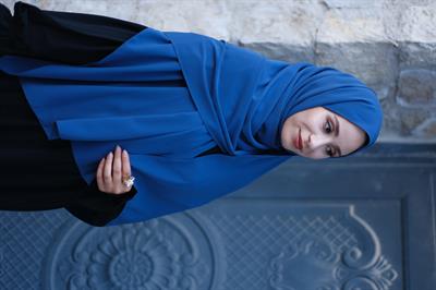 Medine İpeği Şal İndigo