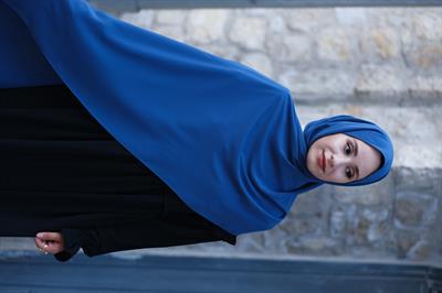 Medine İpeği Şal İndigo