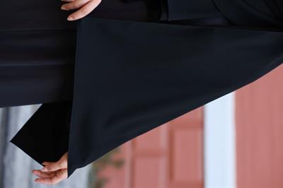 Medine İpeği Şal Siyah