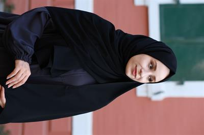 Medine İpeği Şal Siyah