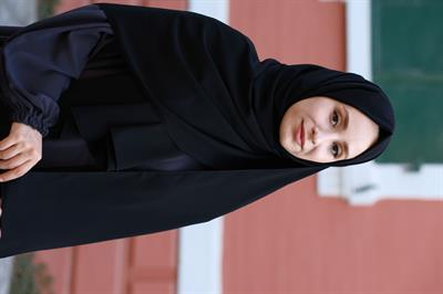 Medine İpeği Şal Siyah