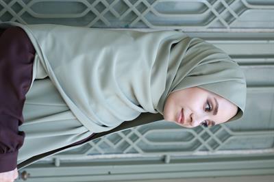 Medine İpeği Şal Soft Yeşil