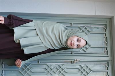 Medine İpeği Şal Soft Yeşil