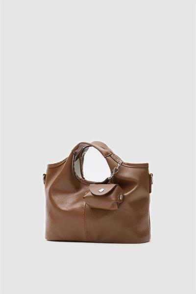 Mini Aksesuarlı Çanta Kahverengi