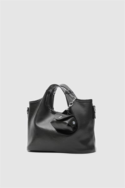 Mini Aksesuarlı Çanta Siyah