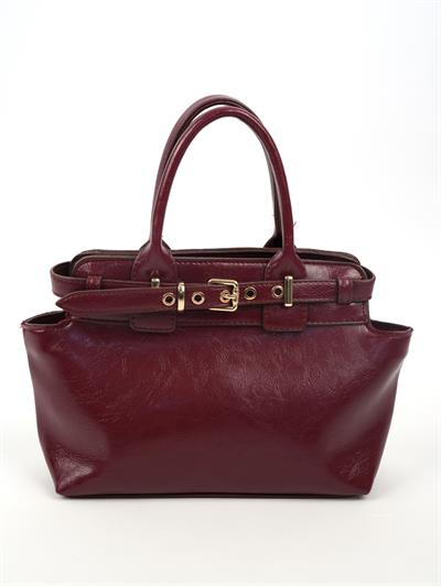 Ön Kemerli Çanta Bordo