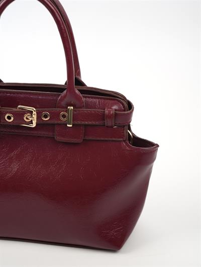 Ön Kemerli Çanta Bordo