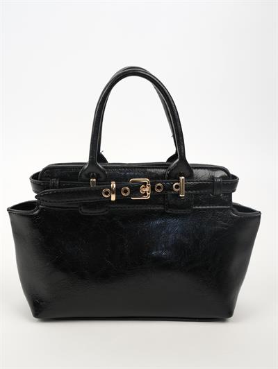 Ön Kemerli Çanta Siyah