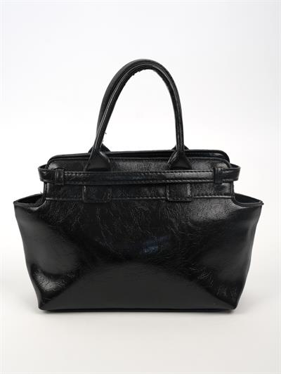 Ön Kemerli Çanta Siyah