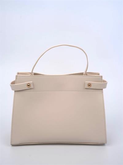 Ön Kilitli Çanta Bej