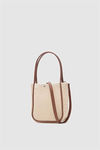 Örme Çanta Bej