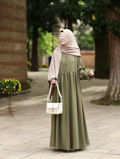 Piraye Elbise Yeşil